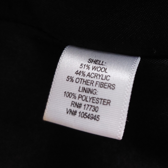 Mossimo - Black Wool Tweed Trench Coat - Picture 13 of 13